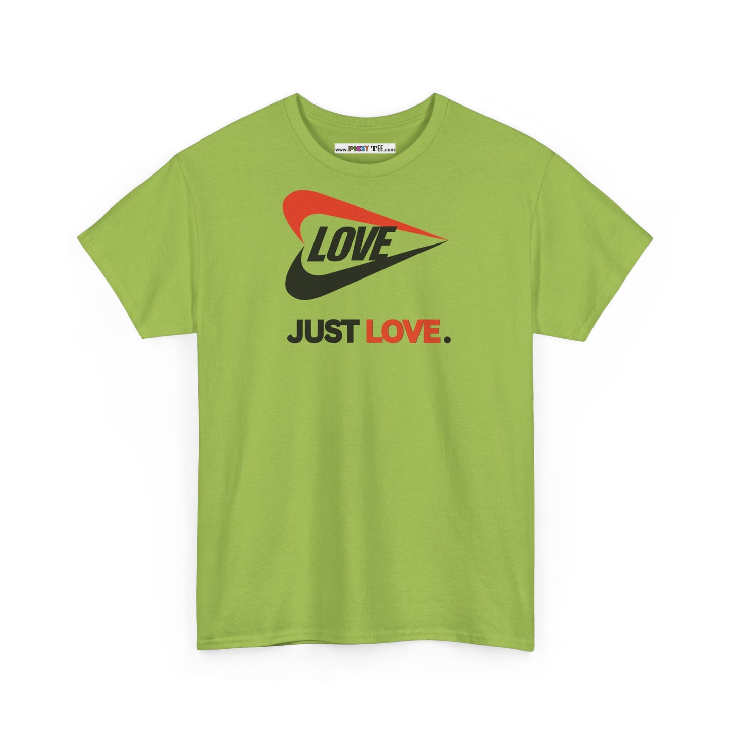 LOVE JUST LOVE. Unisex Heavy Cotton Tee