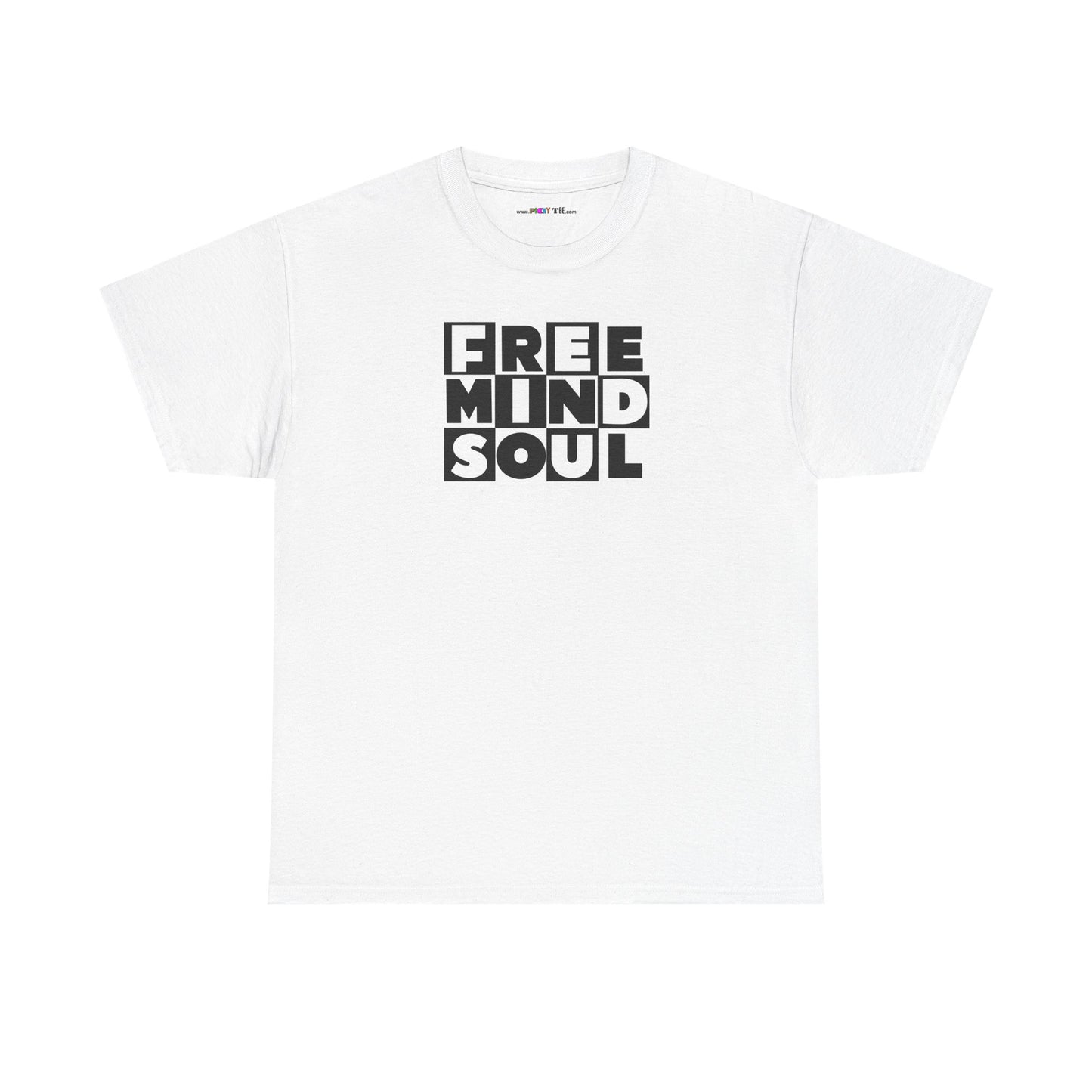 FREE MIND SOUL Unisex Heavy Cotton Tee