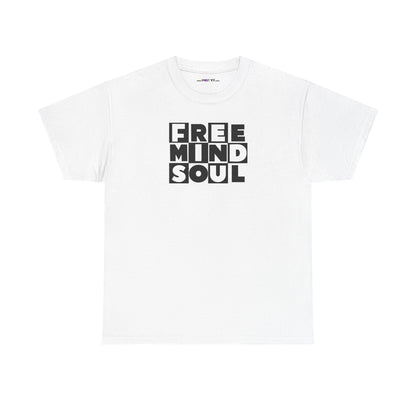 FREE MIND SOUL Unisex Heavy Cotton Tee