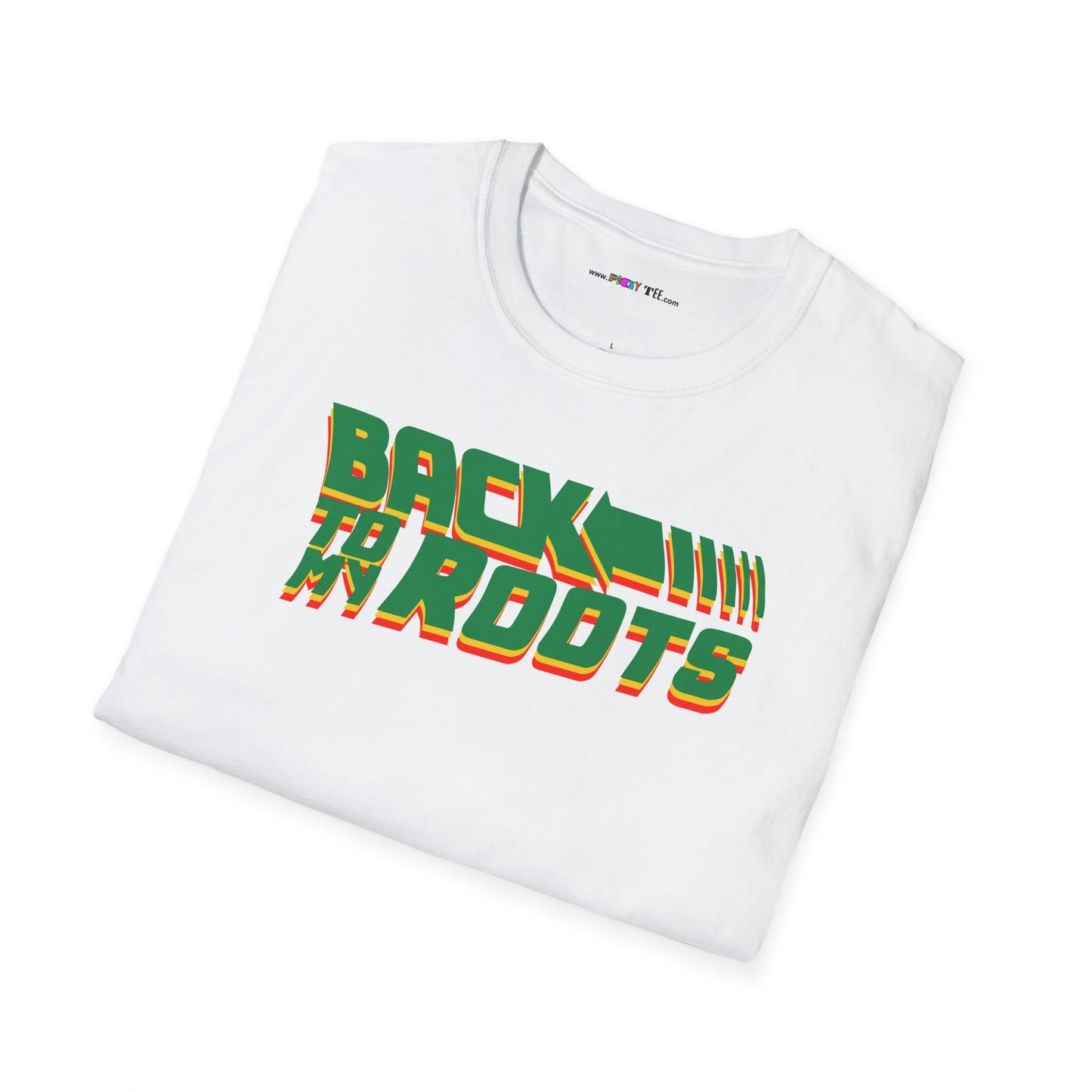 BACK TO MY ROOTS Unisex Softstyle 100% Cotton T-Shirt