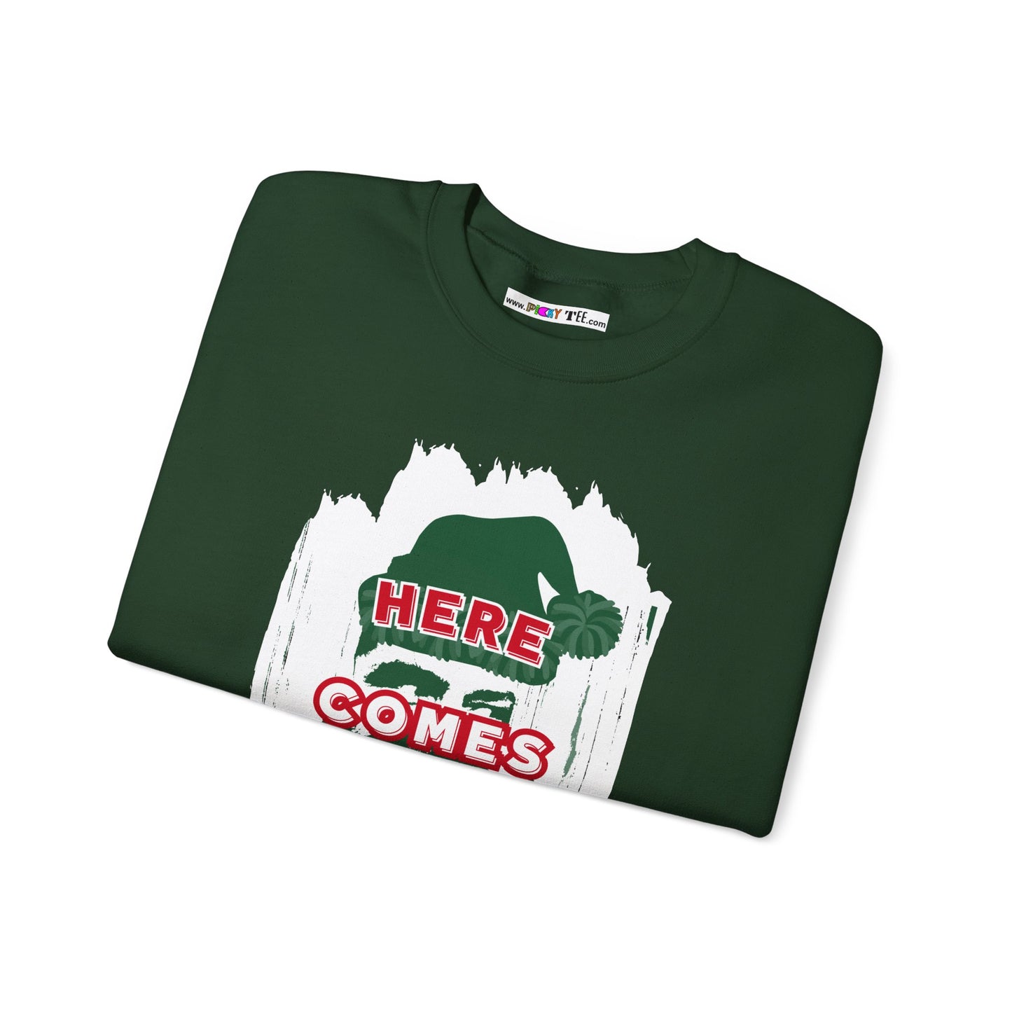 HERE COMES JOLLY! Unisex Heavy Blend™ Crewneck Sweatshirt