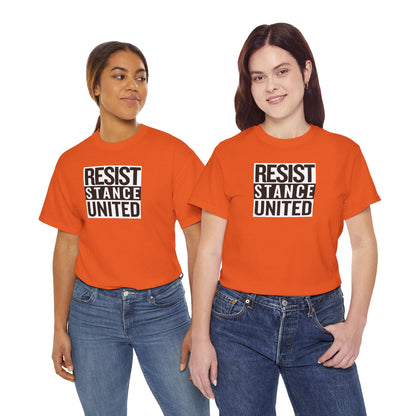 RESIST STANCE UNITED Unisex Heavy Cotton Tee
