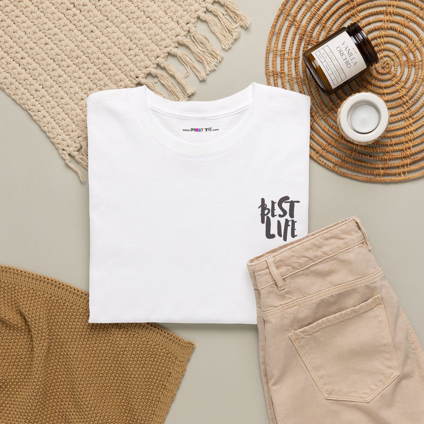 BEST LIFE Unisex Heavy Cotton Tee