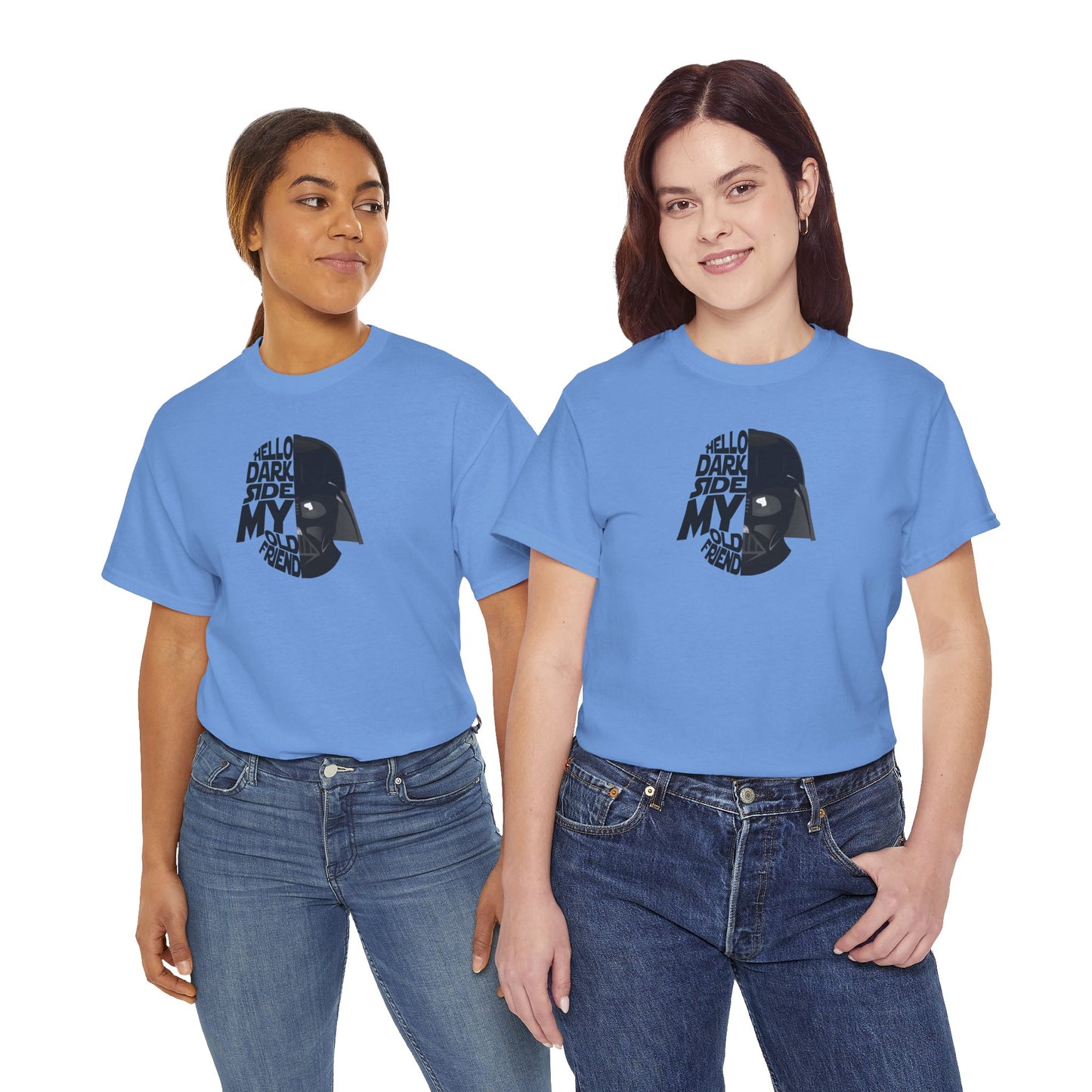 HELLO DARKSIDE MY OLD FRIEND Unisex Heavy Cotton Tee