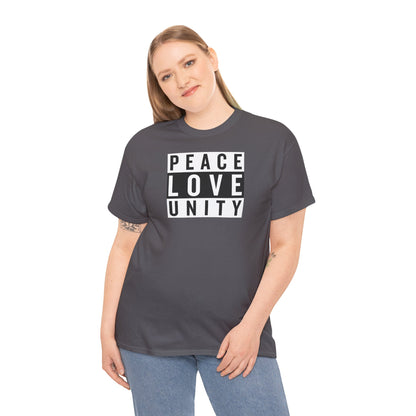 PEACELOVEUNITY Unisex Heavy Cotton Tee
