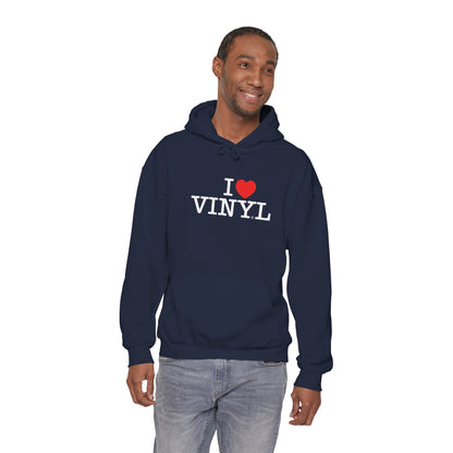 I ❤️ VINYL Unisex Heavy Blend™ Hooded Sweatshirt