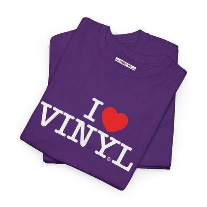 I ❤️ VINYL Unisex Heavy Cotton Tee