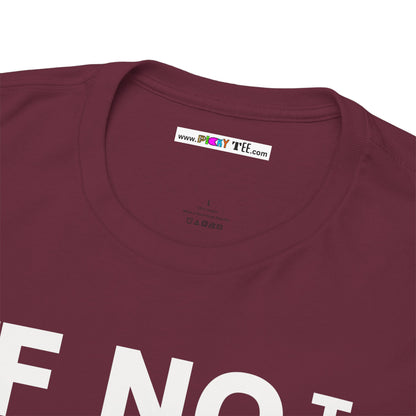 IF NOT NOW THEN WHEN Unisex Heavy Cotton Tee