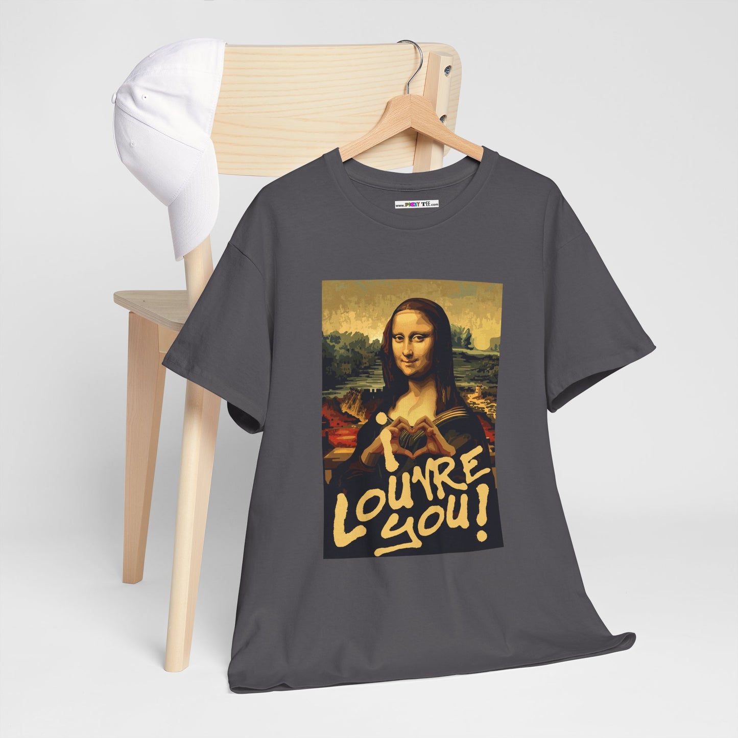 I LOUVRE YOU! Unisex Heavy Cotton Tee
