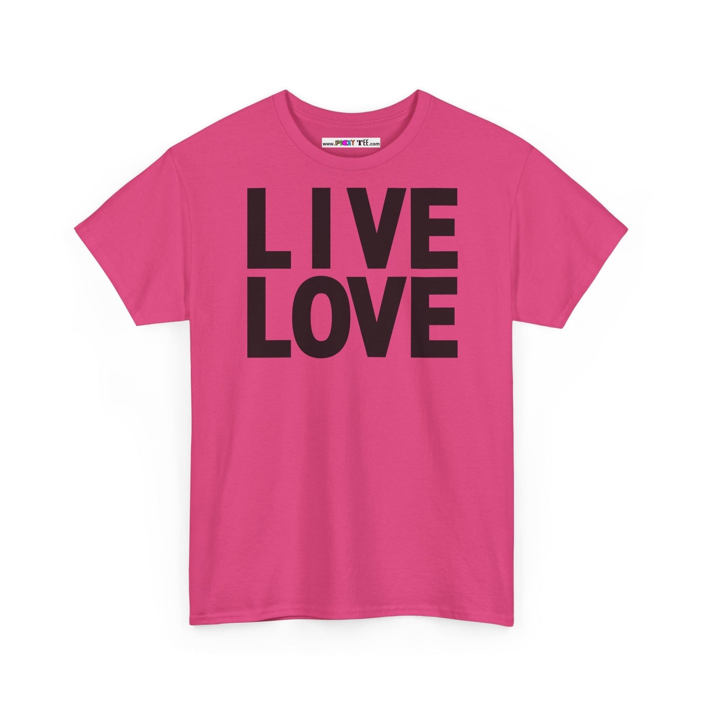 LIVE LOVE Unisex Heavy Cotton Tee