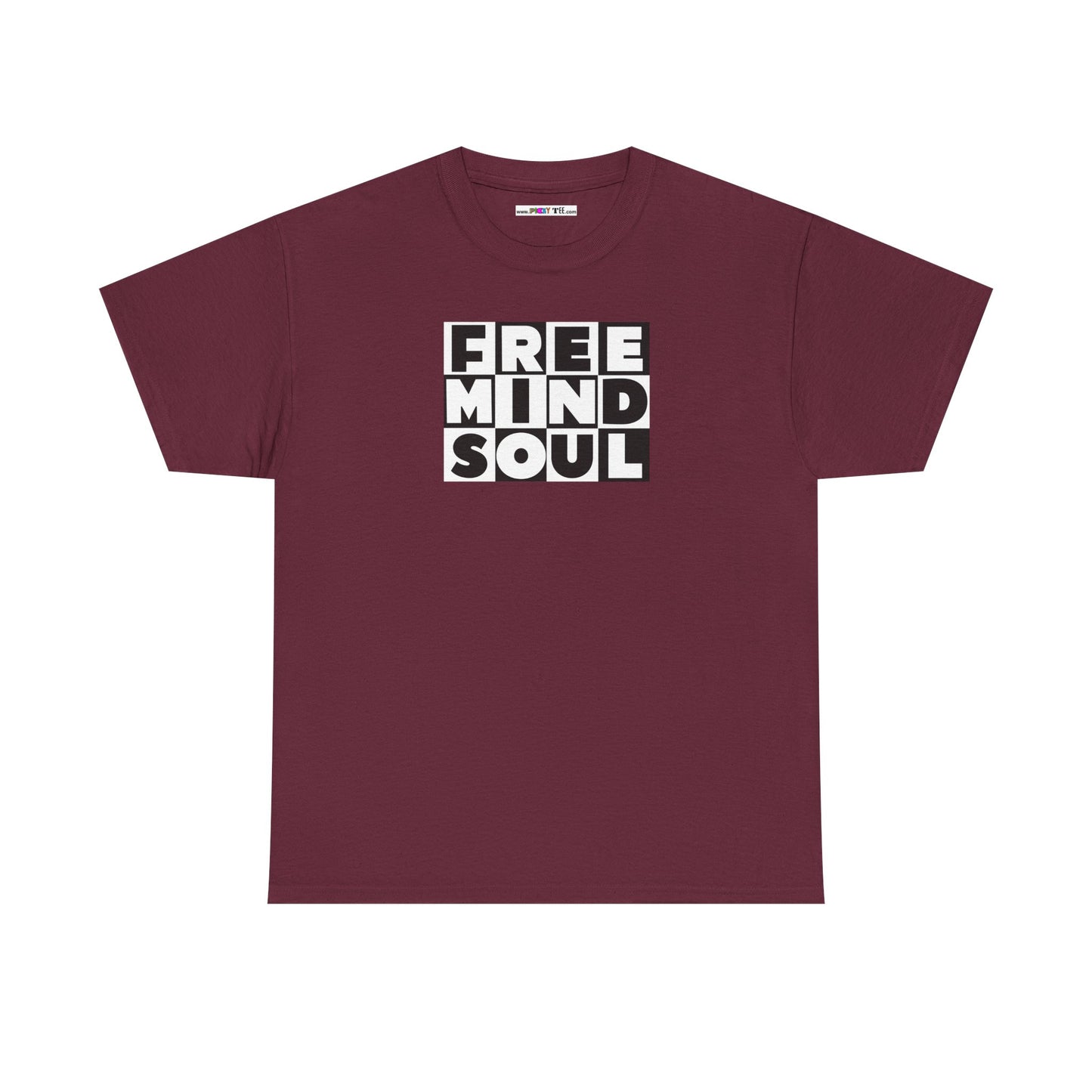 FREE MIND SOUL Unisex Heavy Cotton Tee