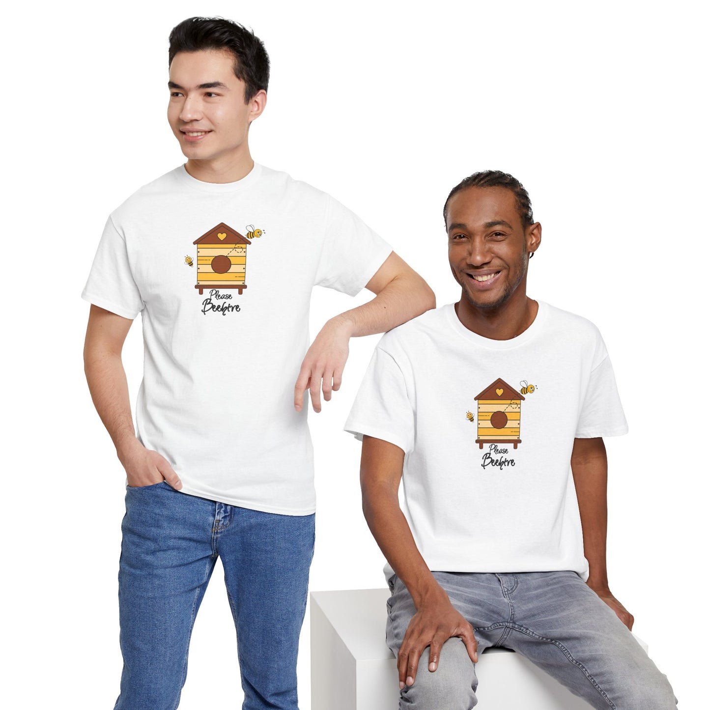 Please Beehive Unisex Heavy Cotton Tee