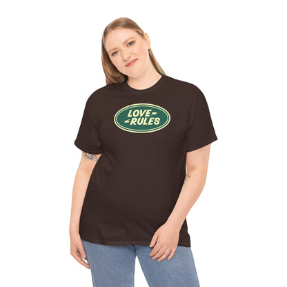 LOVE RULES Unisex Heavy Cotton Tee