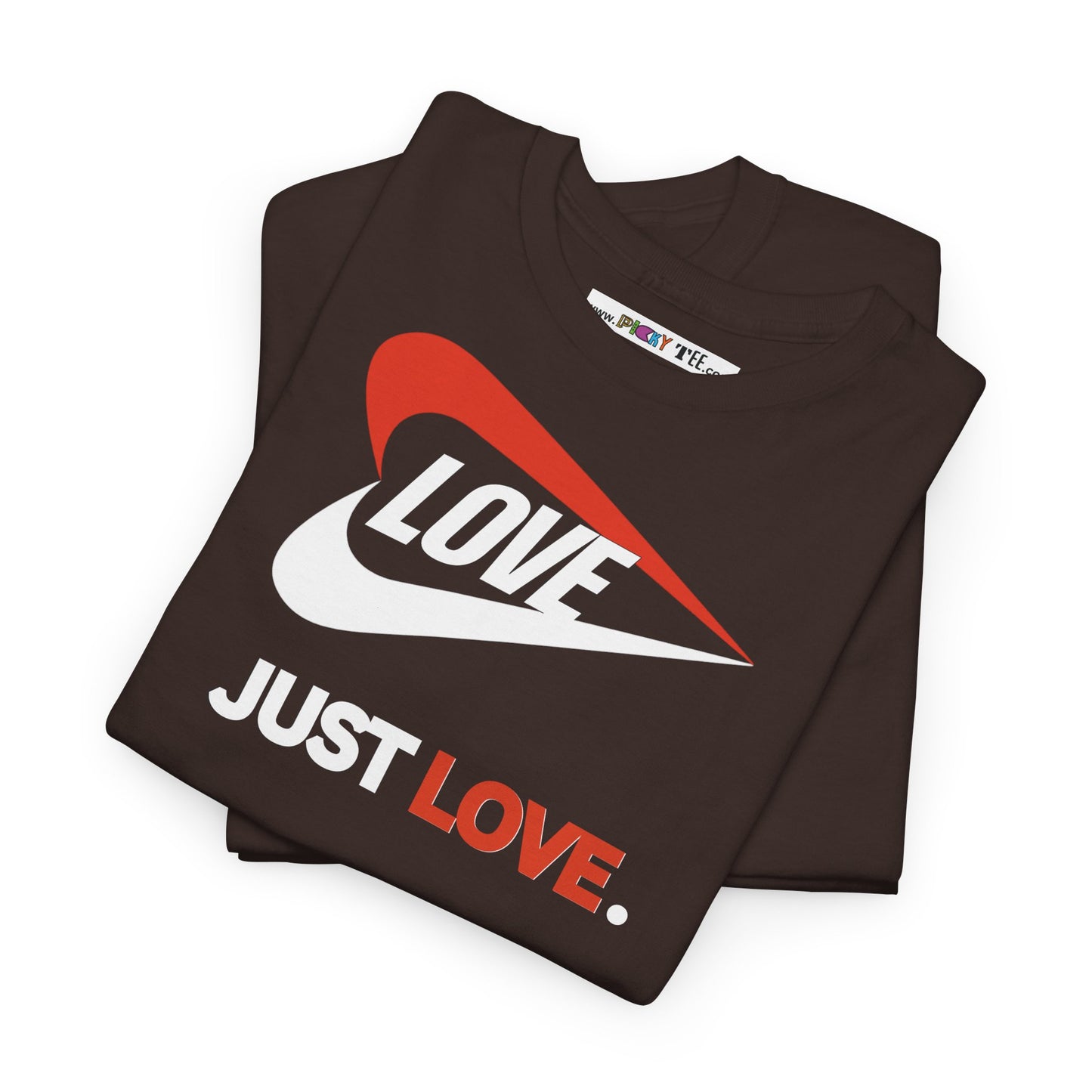 LOVE JUST LOVE. Unisex Heavy Cotton Tee