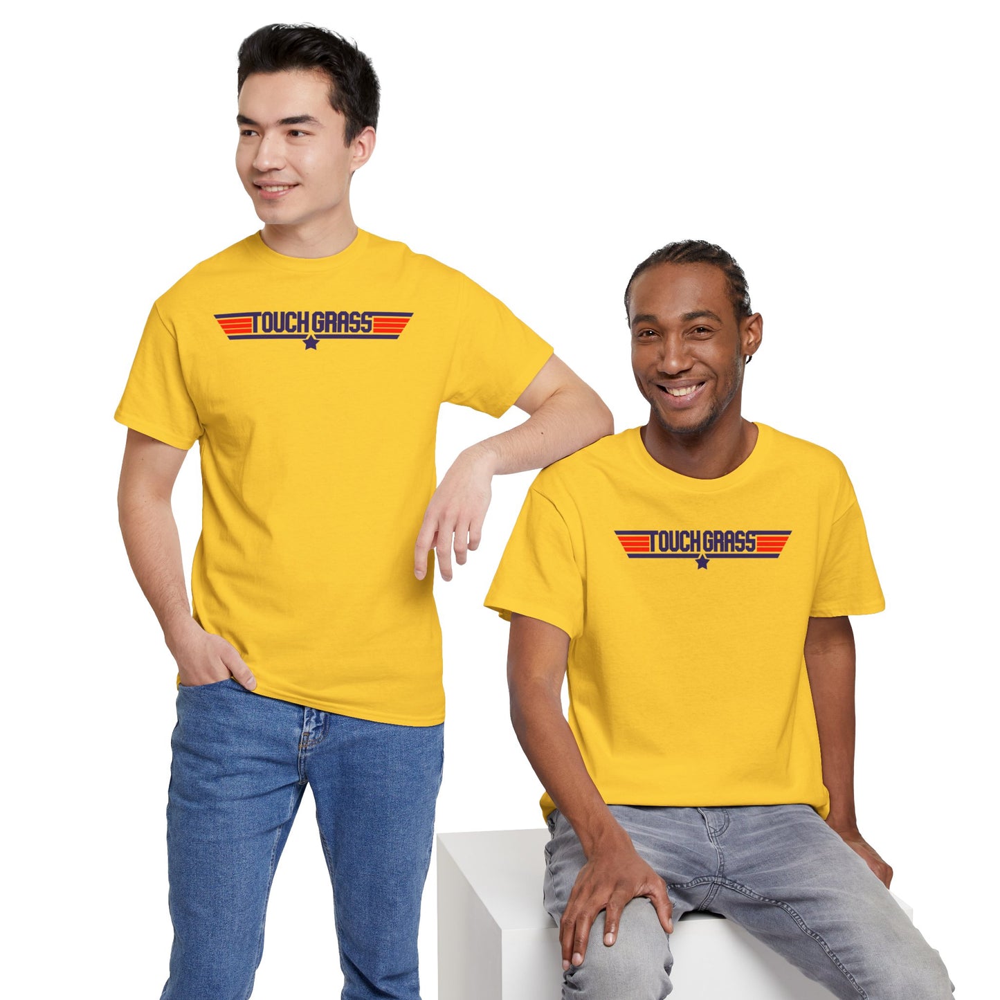 TOUCH GRASS Unisex Heavy Cotton Tee