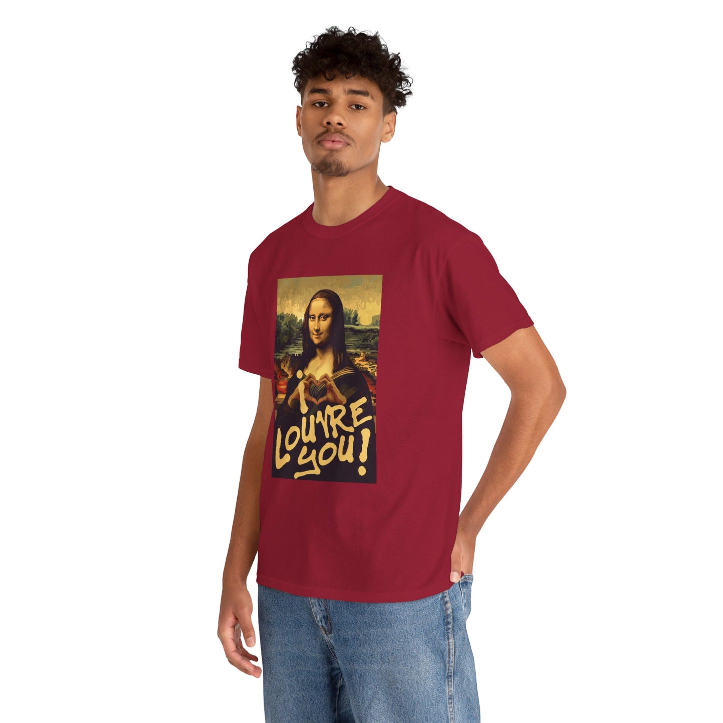 I LOUVRE YOU! Unisex Heavy Cotton Tee