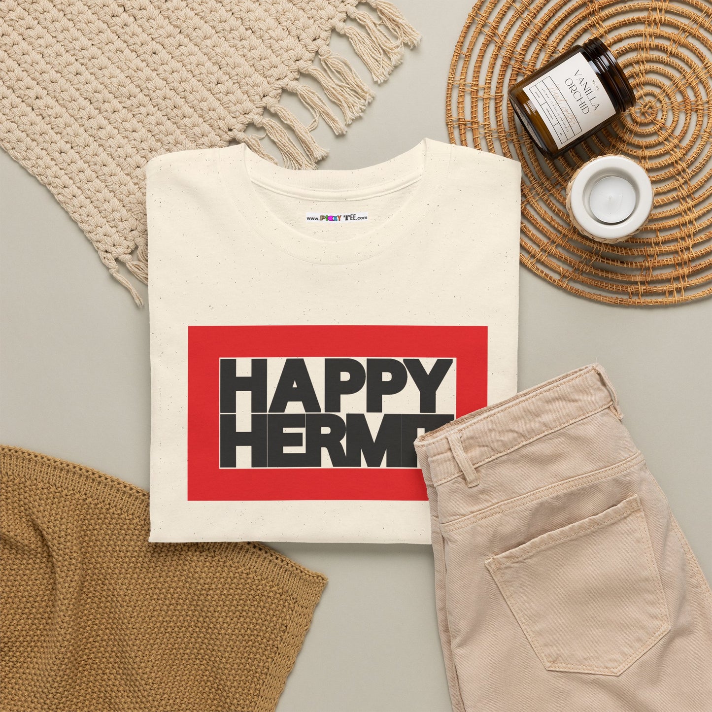 HAPPY HERMIT Unisex Heavy Cotton Tee