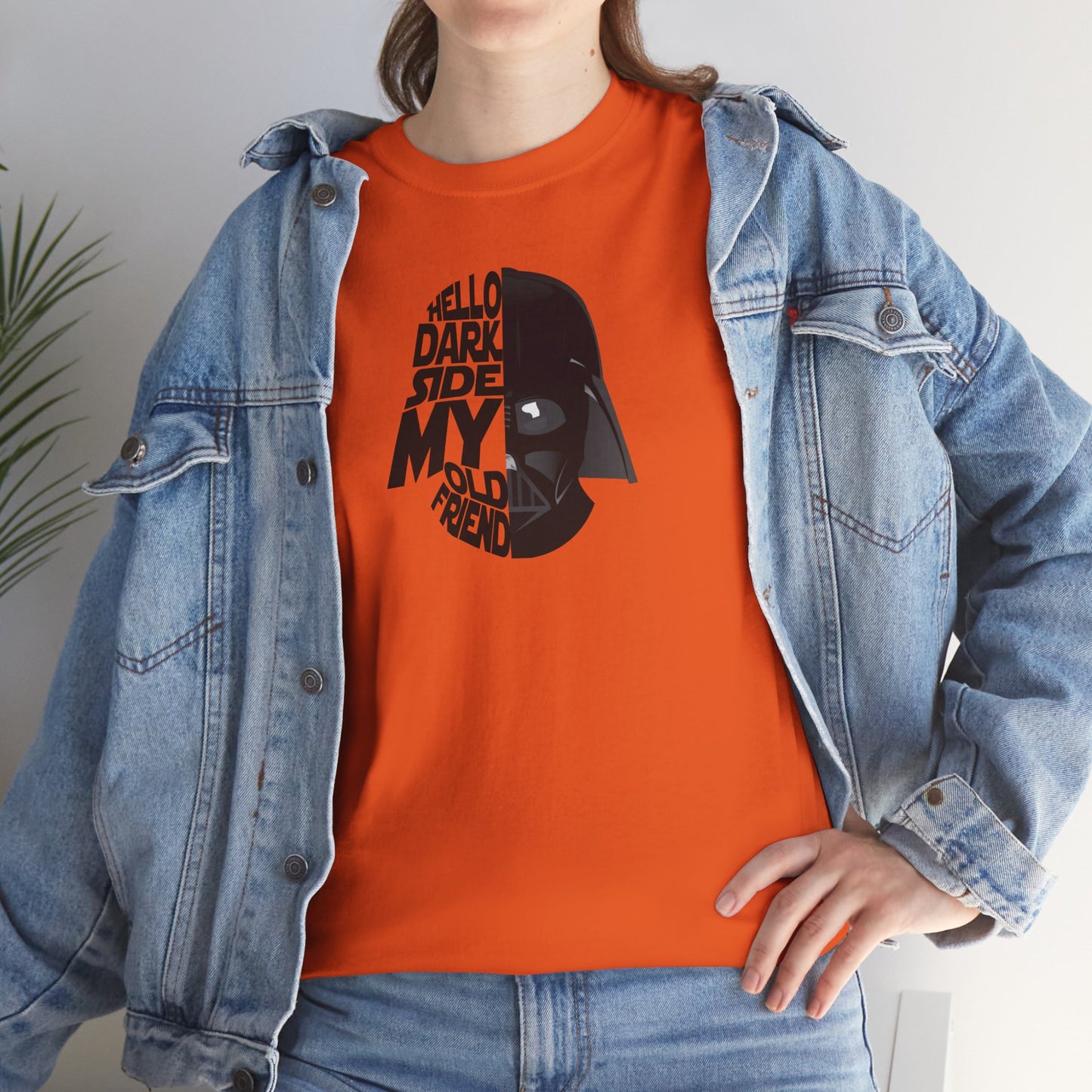 HELLO DARKSIDE MY OLD FRIEND Unisex Heavy Cotton Tee