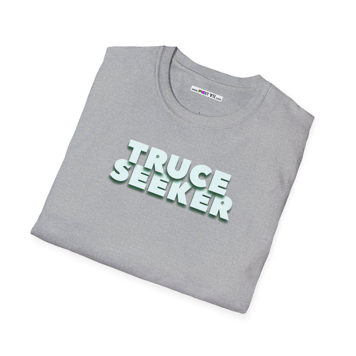 TRUCE SEEKER Unisex Softstyle 100% Cotton T-Shirt