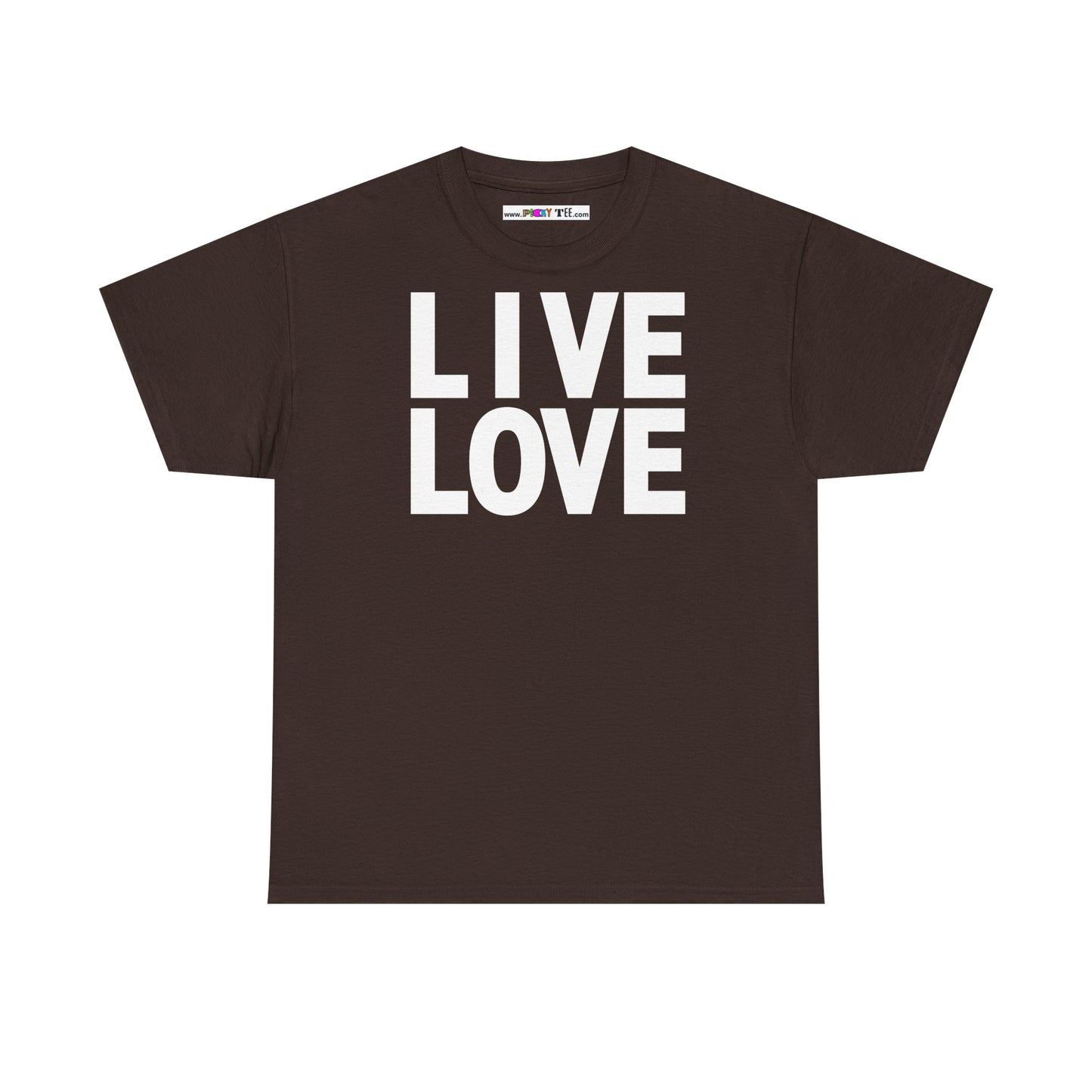 LIVE LOVE Unisex Heavy Cotton Tee