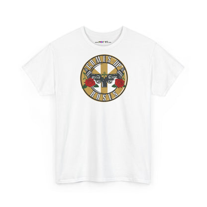 COMES UP ROSES Unisex Heavy Cotton Tee