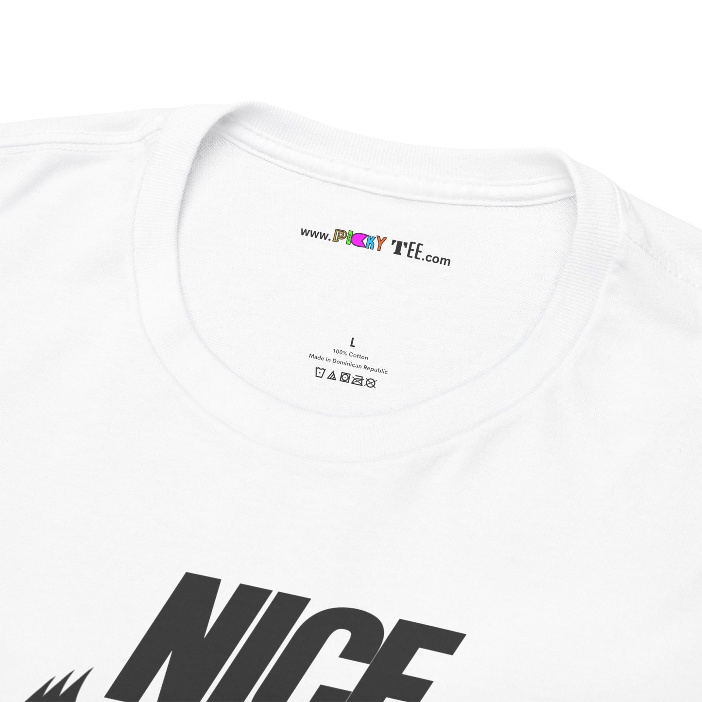 NICE... JUST BE. Unisex Heavy Cotton Tee