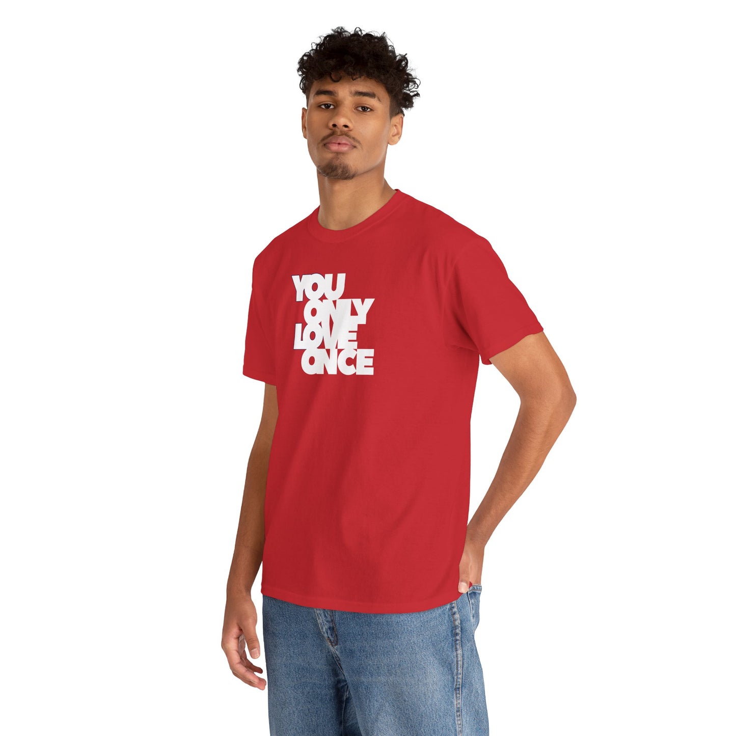 YOLO - YOU ONLY LOVE ONCE Unisex Heavy Cotton Tee