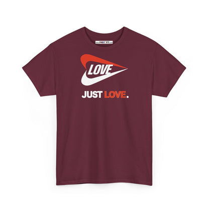 LOVE JUST LOVE. Unisex Heavy Cotton Tee