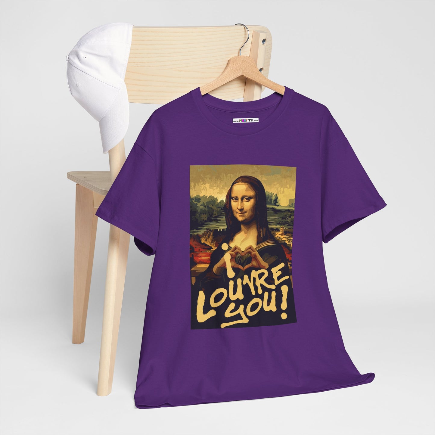I LOUVRE YOU! Unisex Heavy Cotton Tee