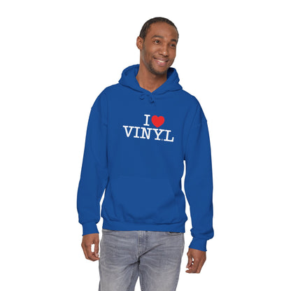 I ❤️ VINYL Unisex Heavy Blend™ Hooded Sweatshirt