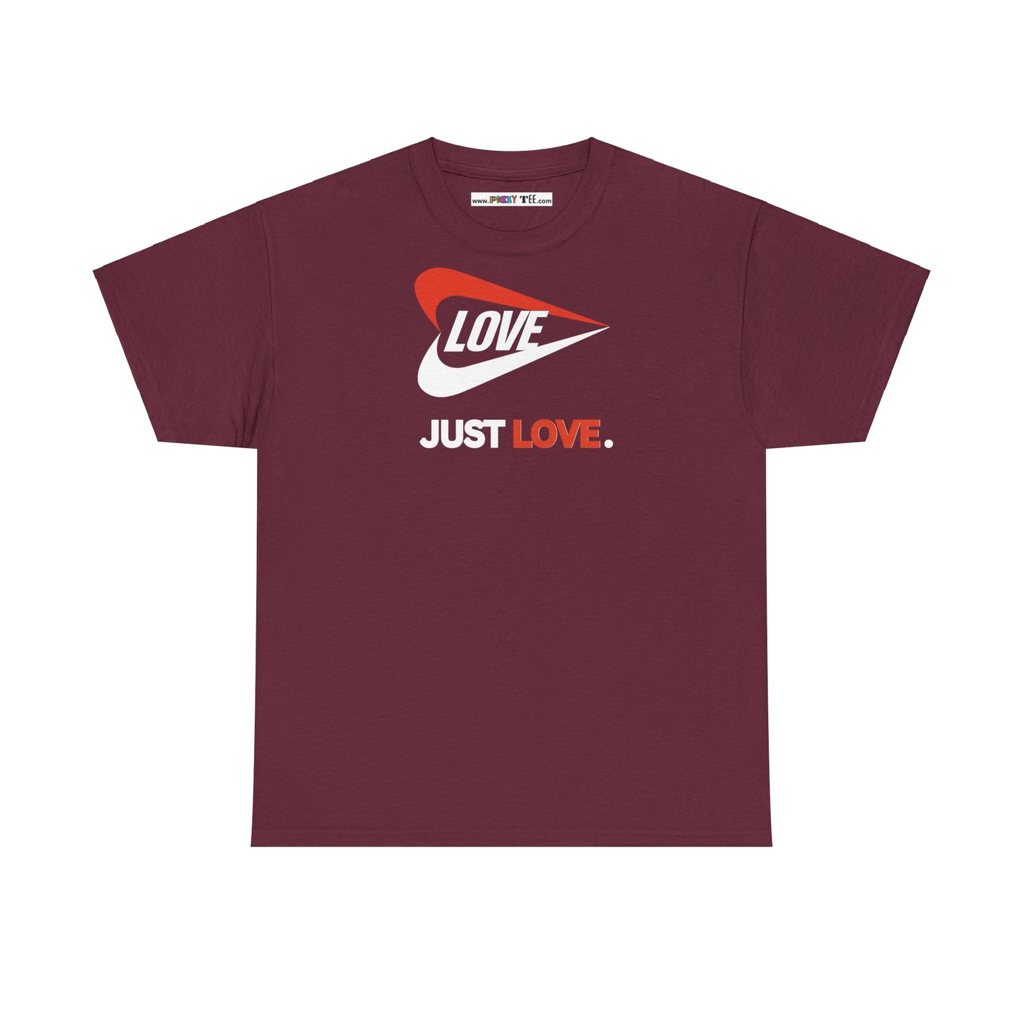 LOVE JUST LOVE. Unisex Heavy Cotton Tee