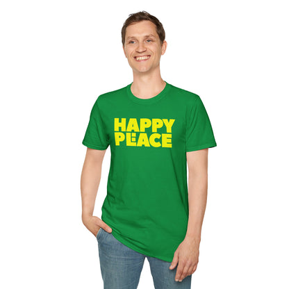 HAPPY PLACE/PEACE Unisex Softstyle 100% Cotton T-Shirt