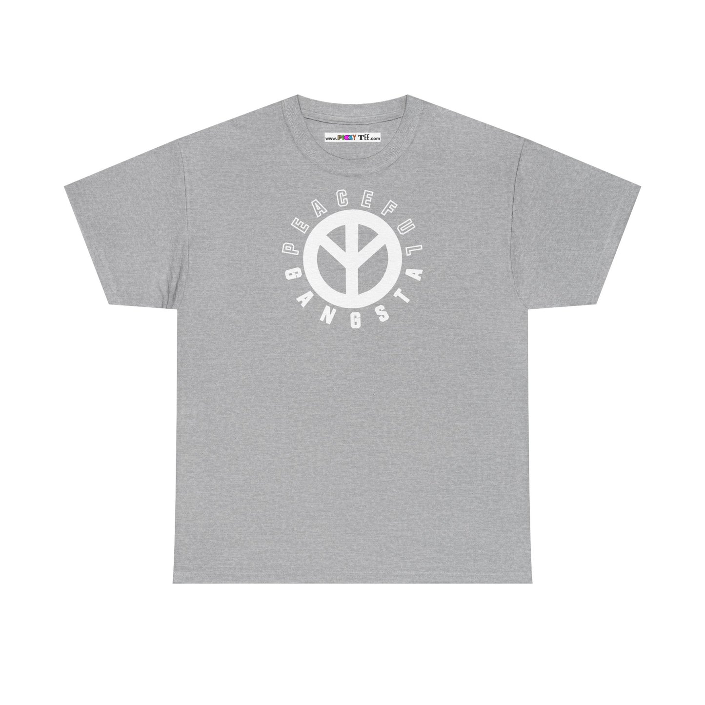 PEACEFUL GANGSTA Unisex Heavy Cotton Tee