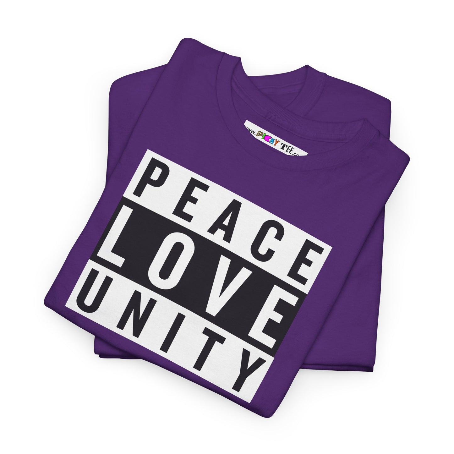 PEACELOVEUNITY Unisex Heavy Cotton Tee