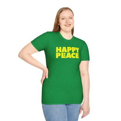 HAPPY PLACE/PEACE Unisex Softstyle 100% Cotton T-Shirt