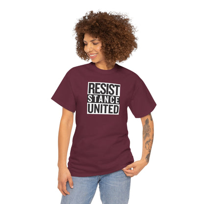 RESIST STANCE UNITED Unisex Heavy Cotton Tee