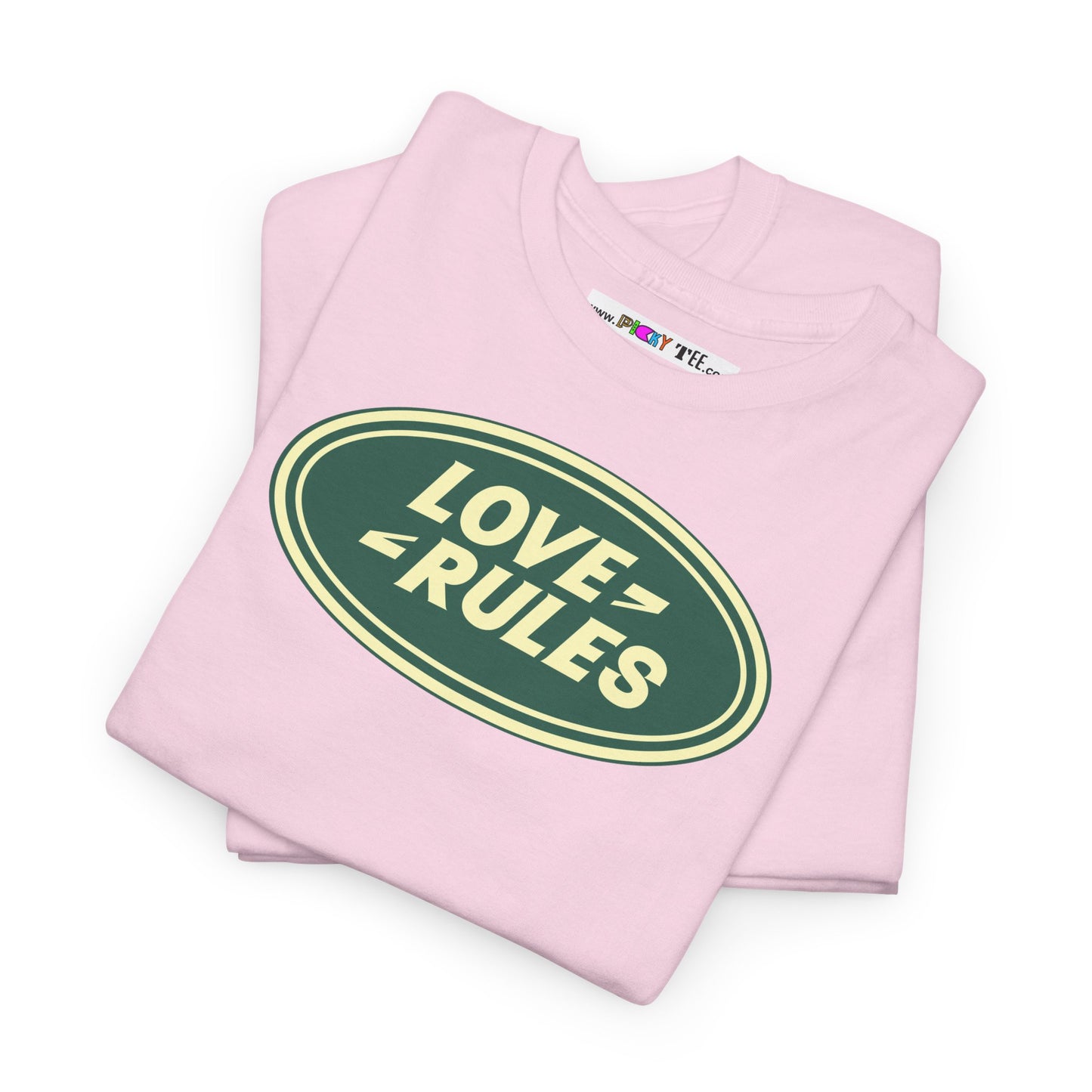 LOVE RULES Unisex Heavy Cotton Tee