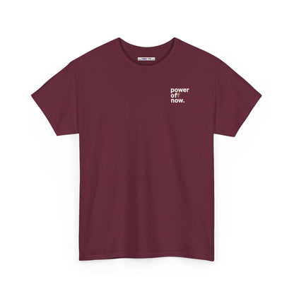 power off now Unisex Heavy Cotton Tee