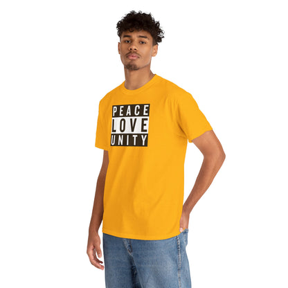PEACELOVEUNITY Unisex Heavy Cotton Tee