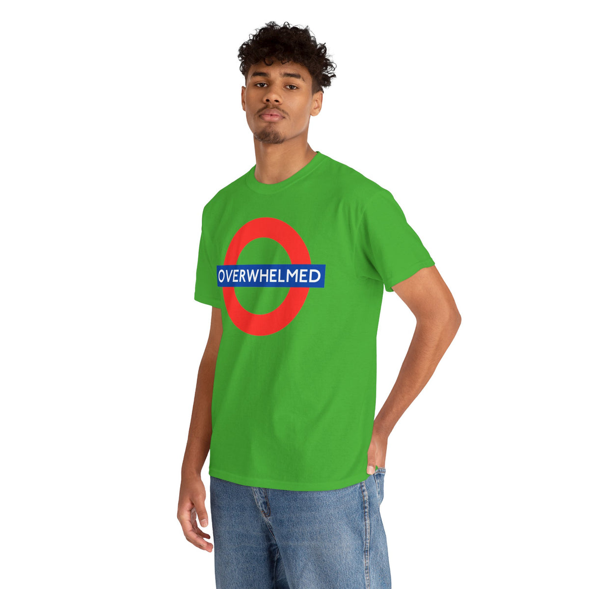 OVERWHELMED Unisex Heavy Cotton Tee
