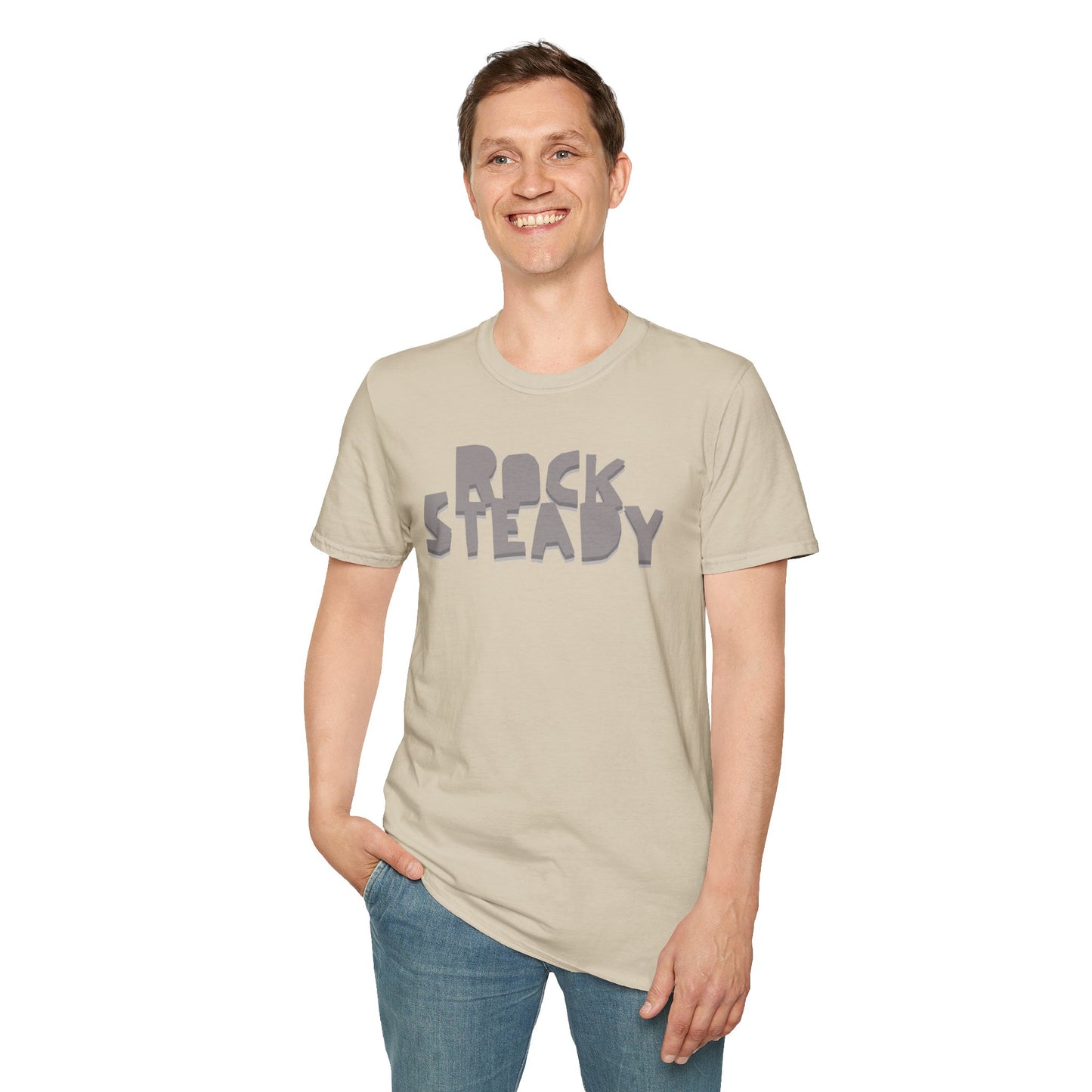 ROCK STEADY Unisex Softstyle 100% Cotton T-Shirt