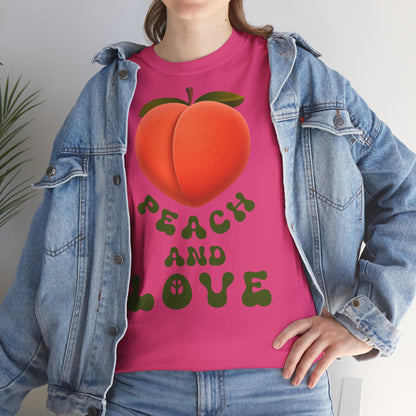 PEACH AND LOVE Unisex Heavy Cotton Tee
