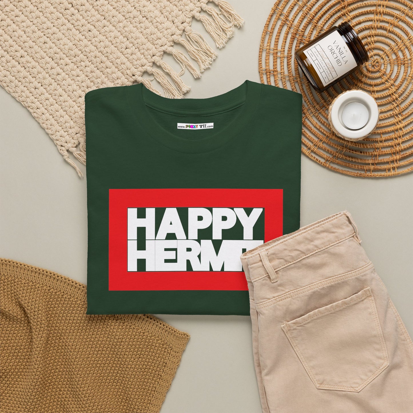 HAPPY HERMIT Unisex Heavy Cotton Tee