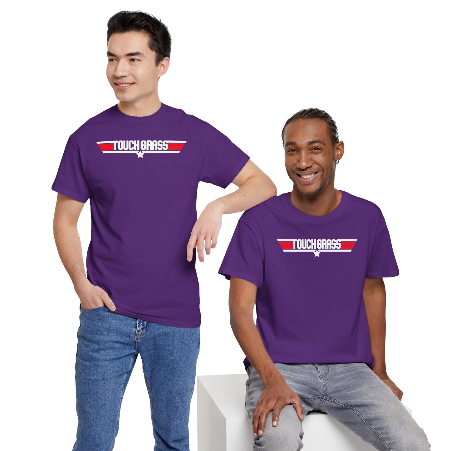 TOUCH GRASS Unisex Heavy Cotton Tee