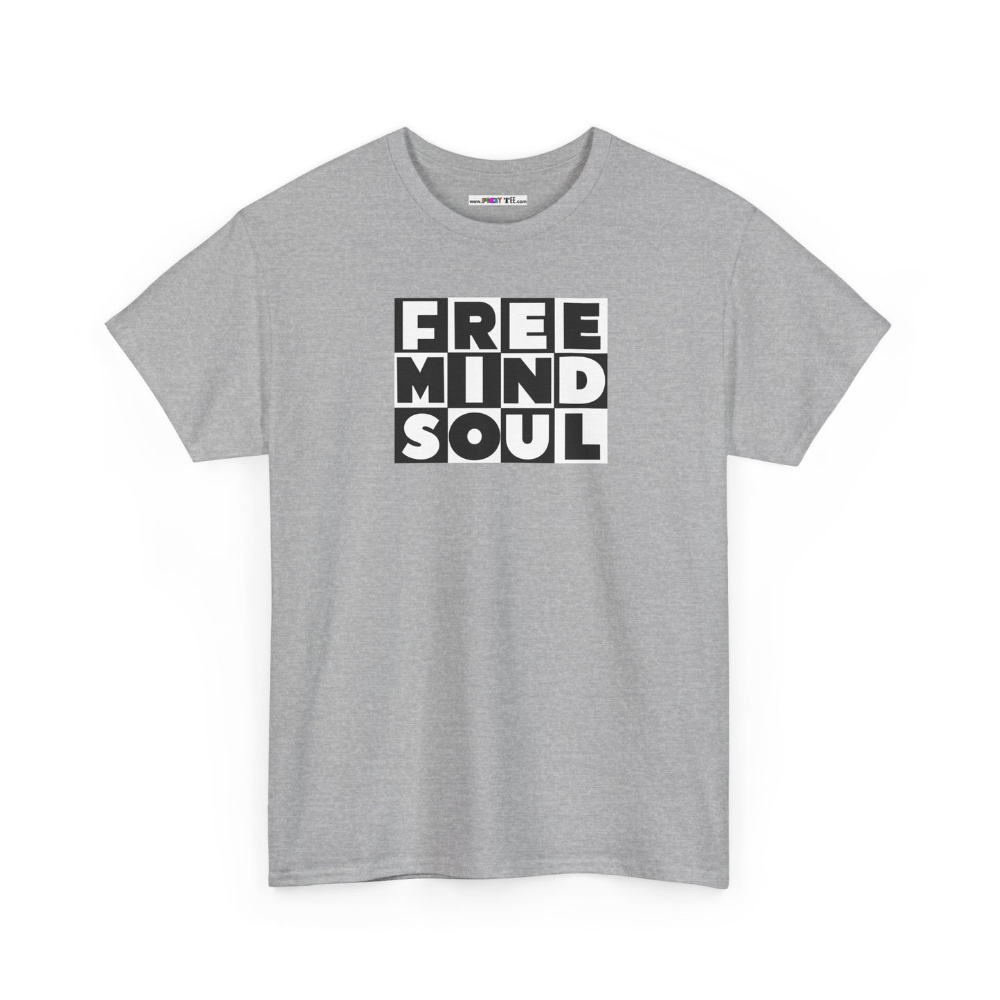FREE MIND SOUL Unisex Heavy Cotton Tee