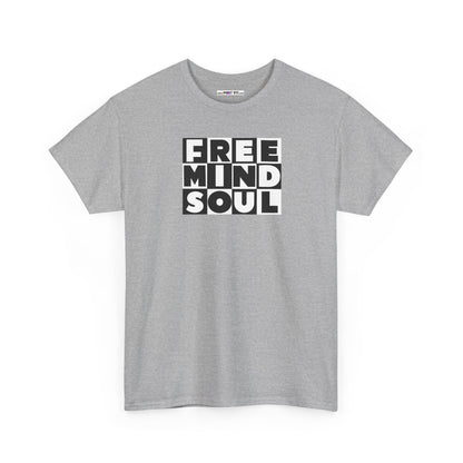 FREE MIND SOUL Unisex Heavy Cotton Tee