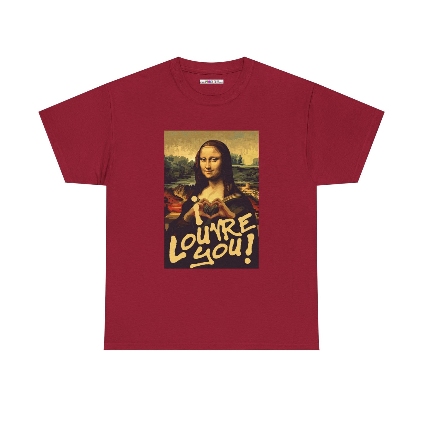 I LOUVRE YOU! Unisex Heavy Cotton Tee