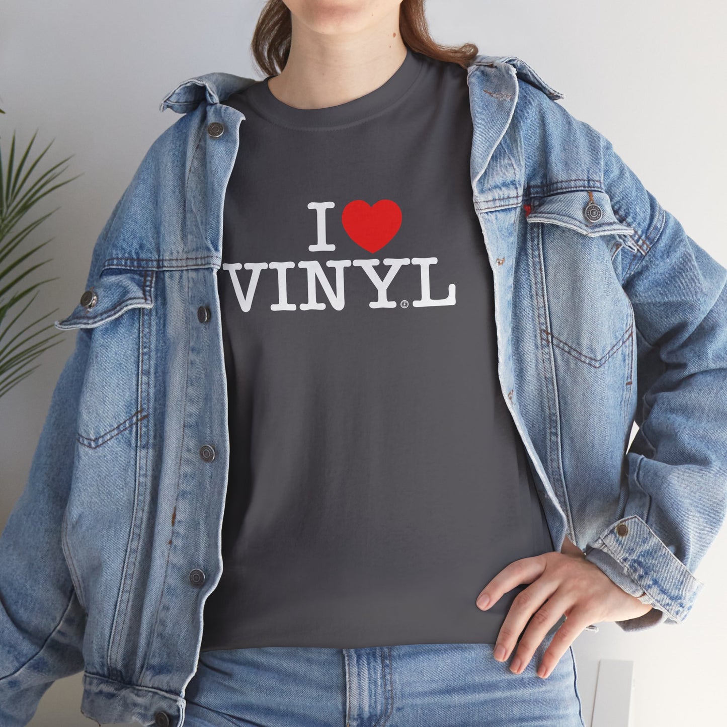 I ❤️ VINYL Unisex Heavy Cotton Tee