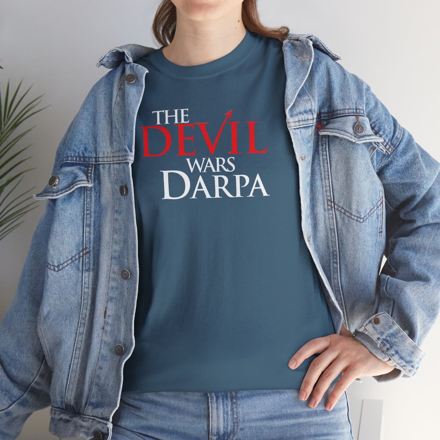 THE DEVIL WARS DARPA Unisex Heavy Cotton Tee