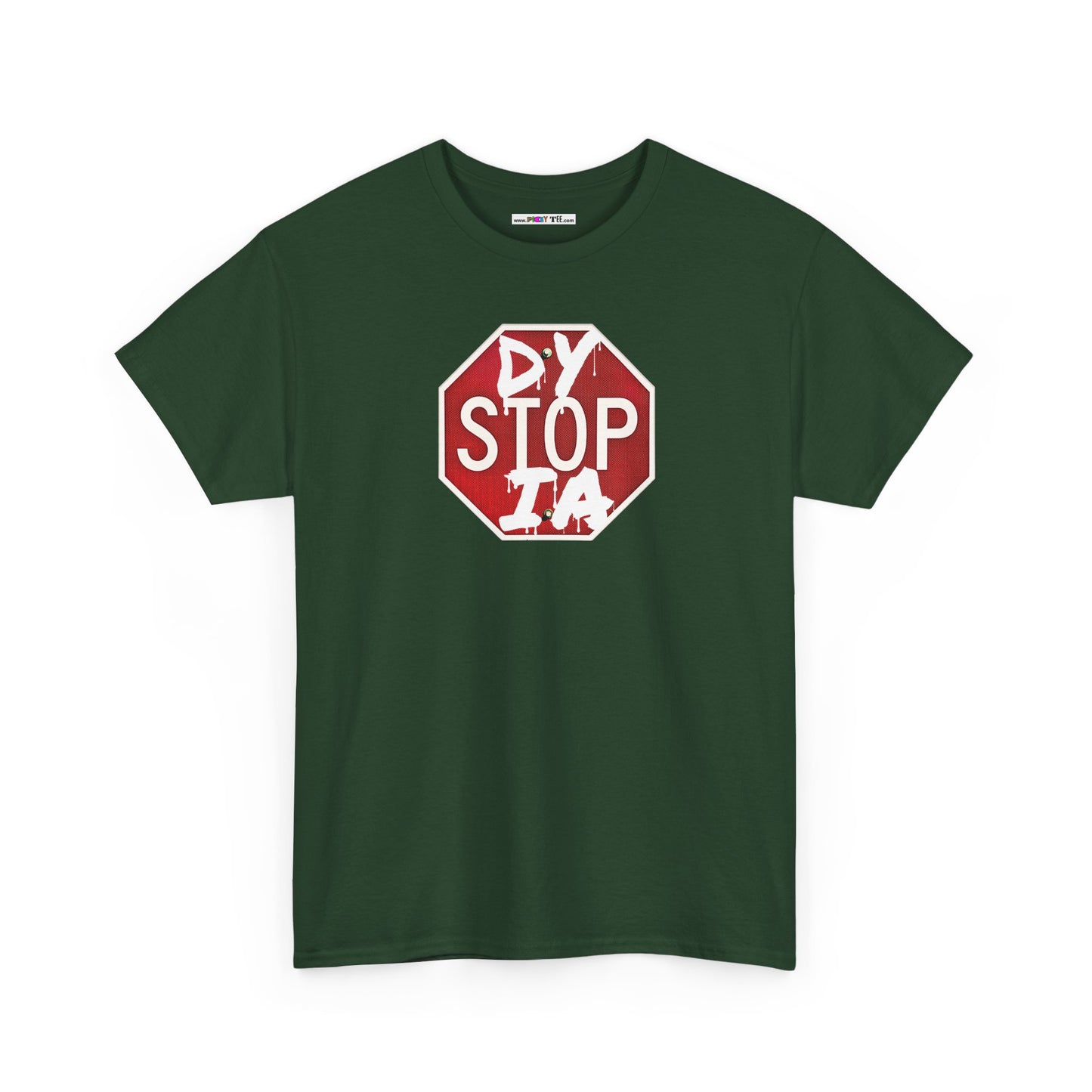 STOP DYSTOPIA Unisex Heavy Cotton Tee